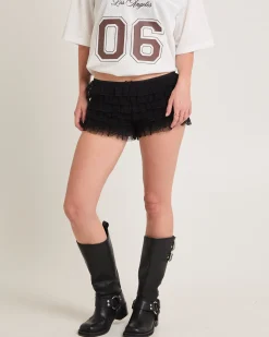 Heartbreaker Lace Ruffle Shorts