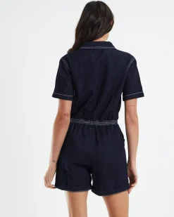 Heavenly People Denim Playsuit