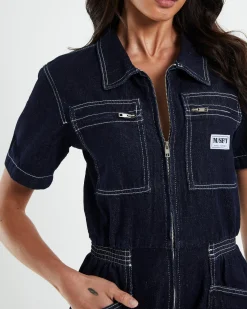 Heavenly People Denim Playsuit