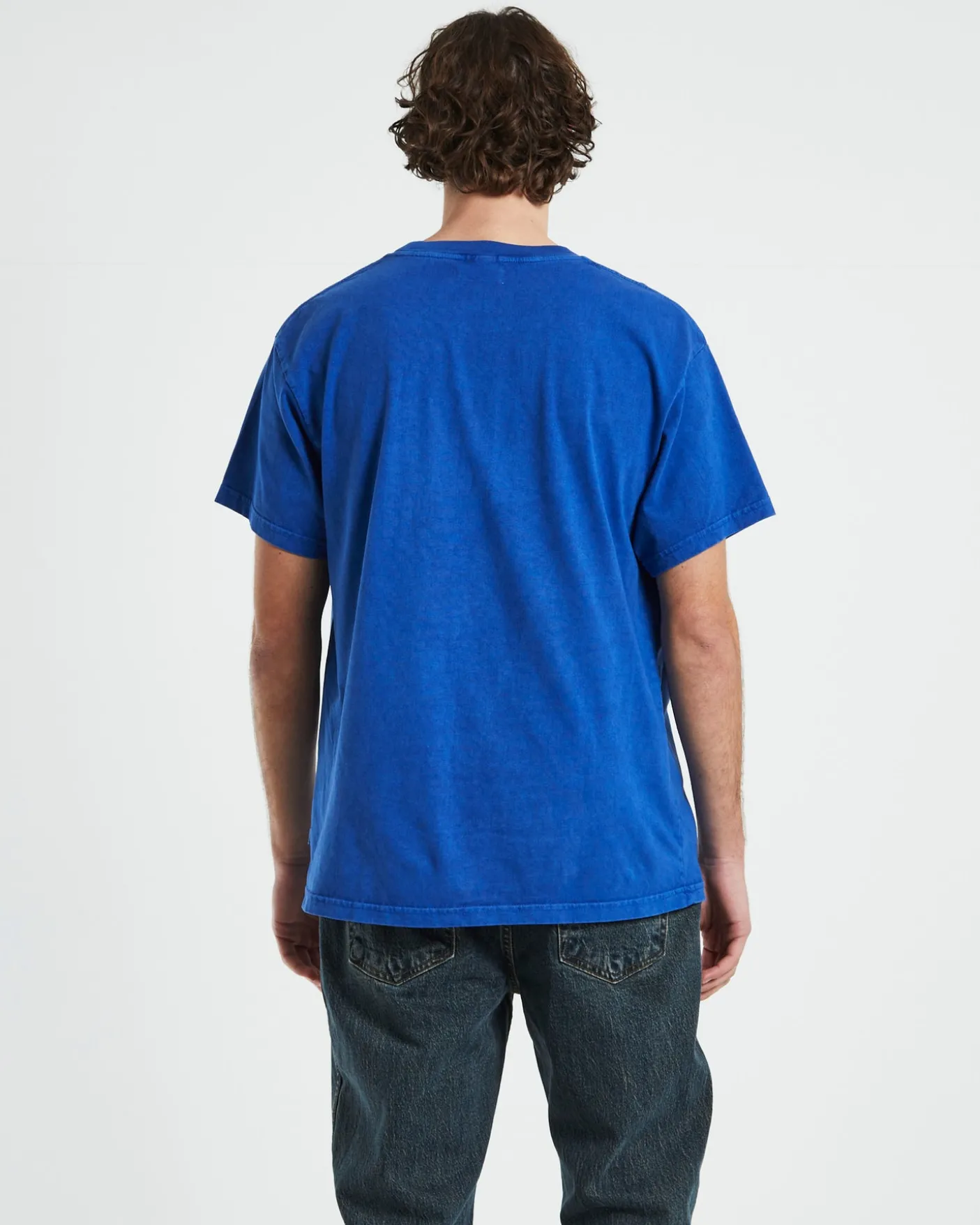 Heavy Venice Short Sleeve T-Shirt in Blue