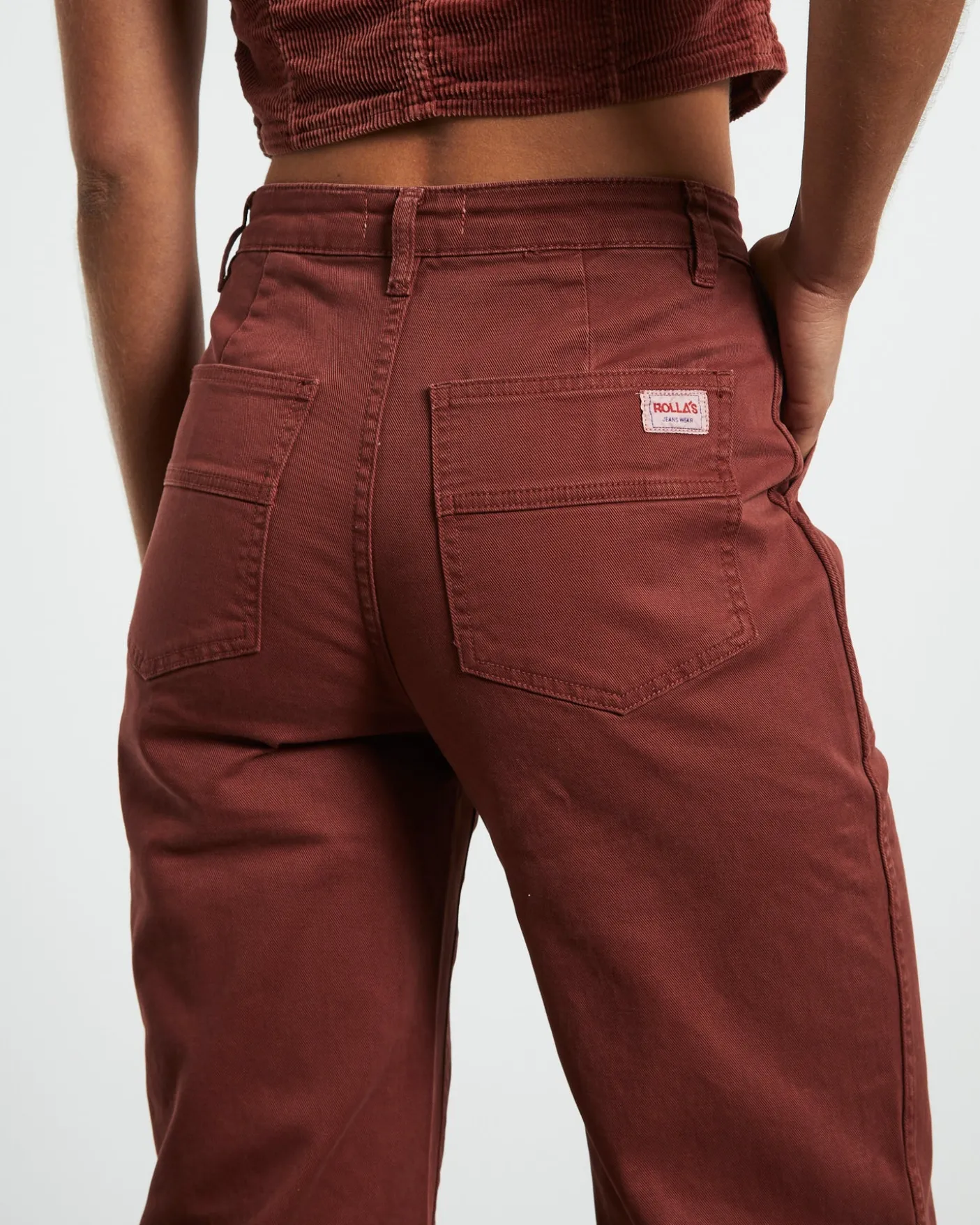 Heidi Trade Pants in Brick Rust