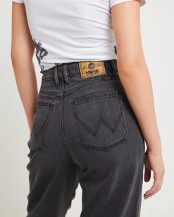 Hi Bells Flared Denim Jeans Highway Black