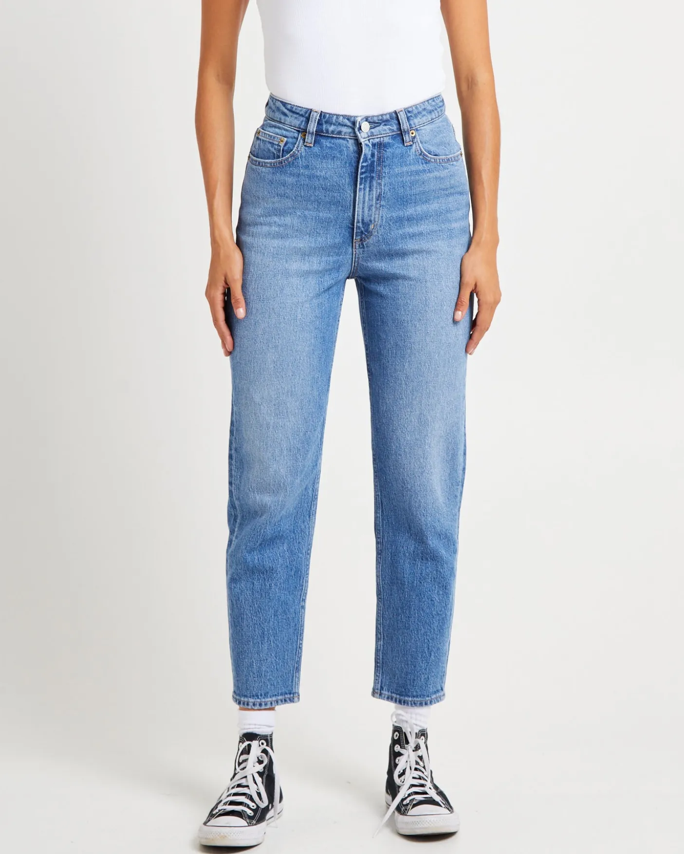 High Mom Denim Jeans Anemone
