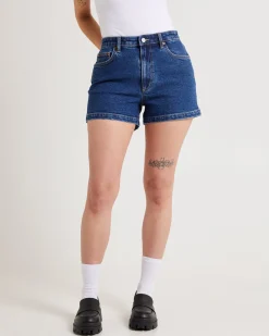 High Relaxed Denim Shorts