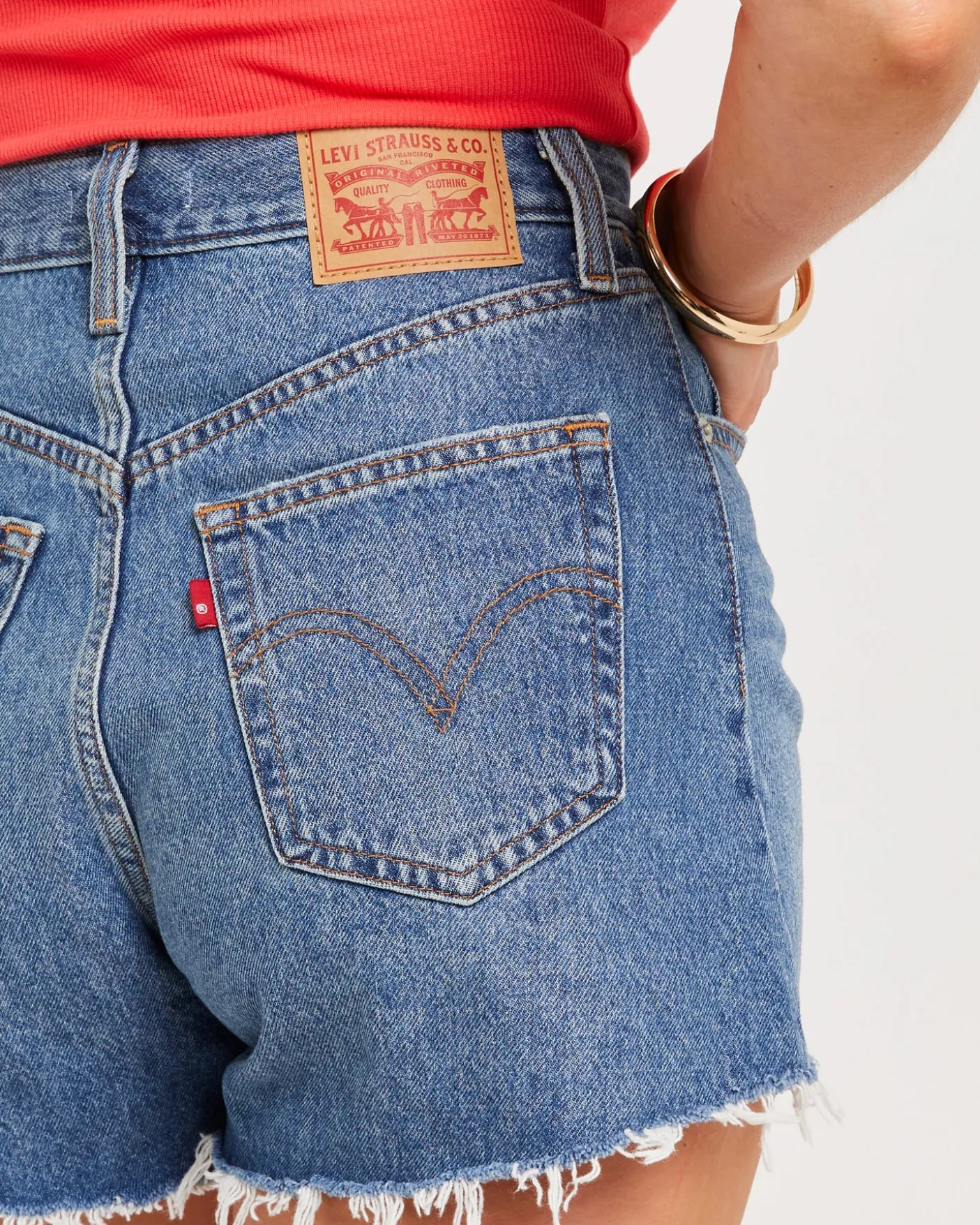 High-Waisted Mom Denim Shorts