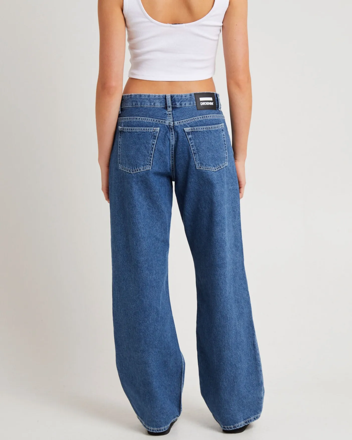 Hill Low Denim Jeans Pebble Mid Stone