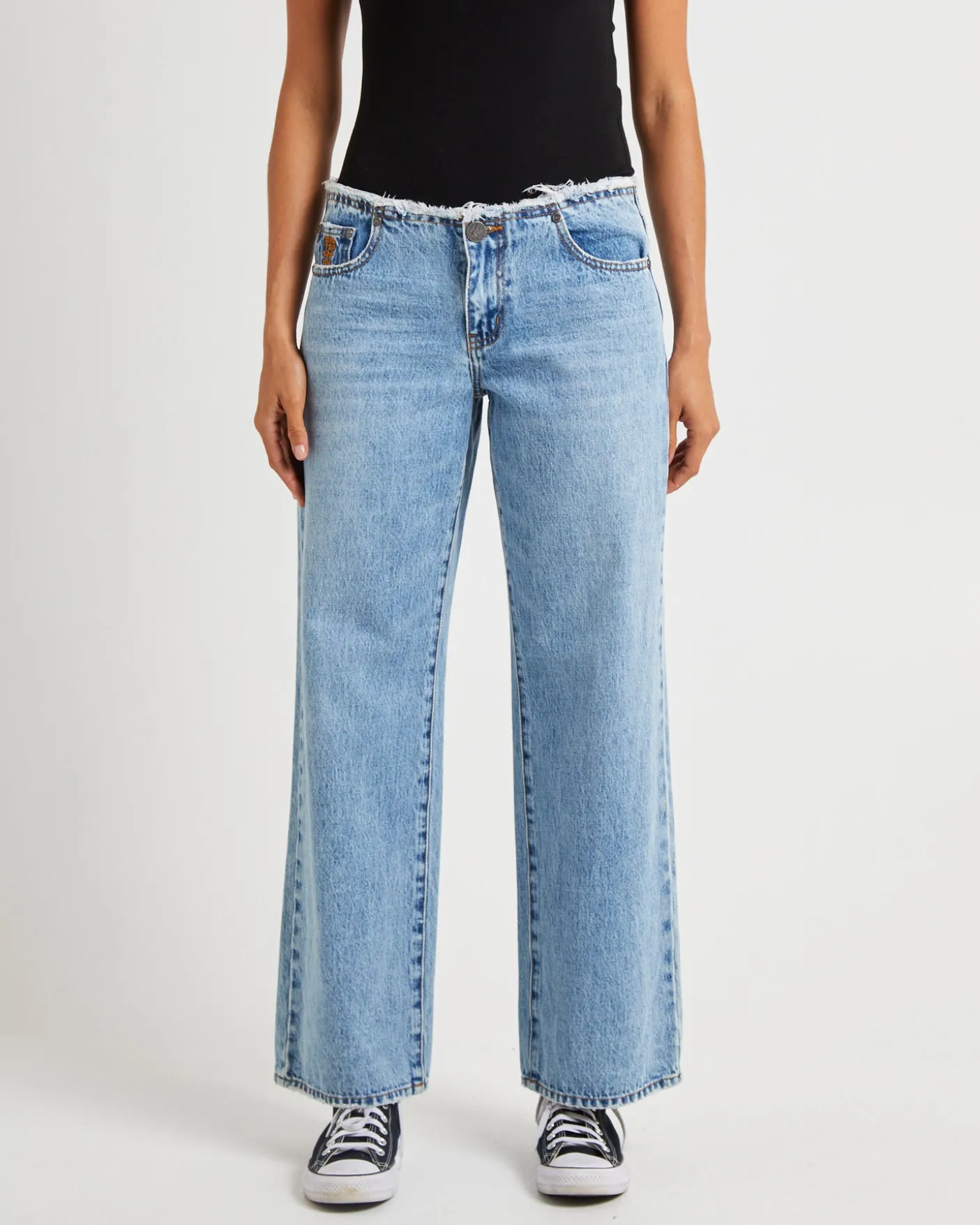 Hollywood Low Riders Low Waist Wide Leg Denim Jeans