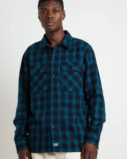 Houston Plaid Long Sleeve Shirt in Dark Lincoln Green