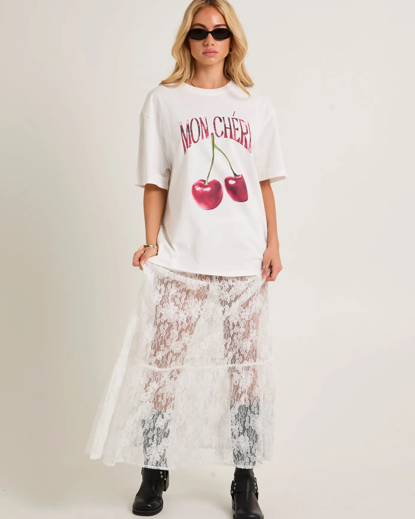 Imani Lace Tiered Maxi Skirt