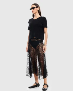 In Bloom Lace Midi Skirt