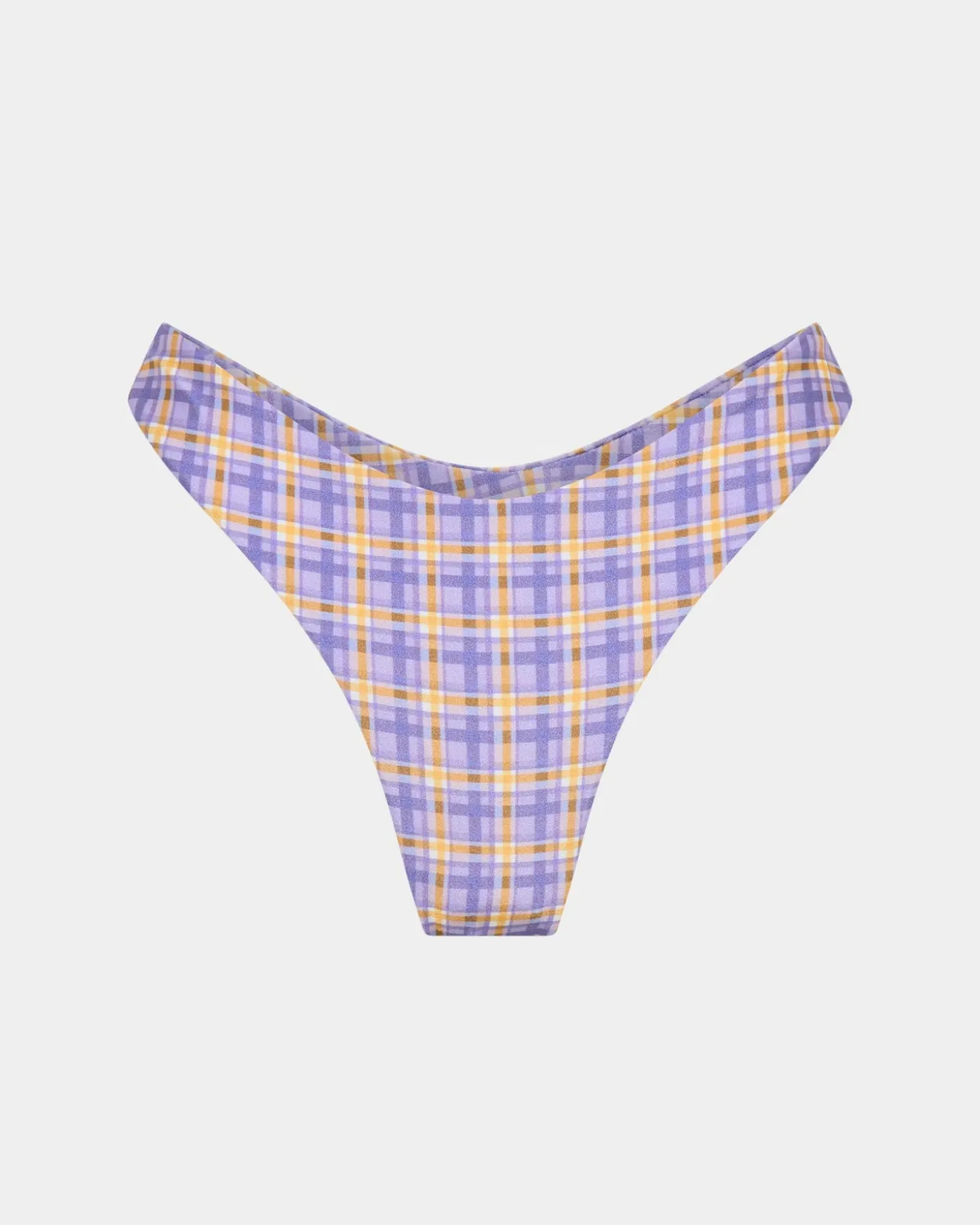 India Blurred Check Underwire Bikini Top Bikini Set