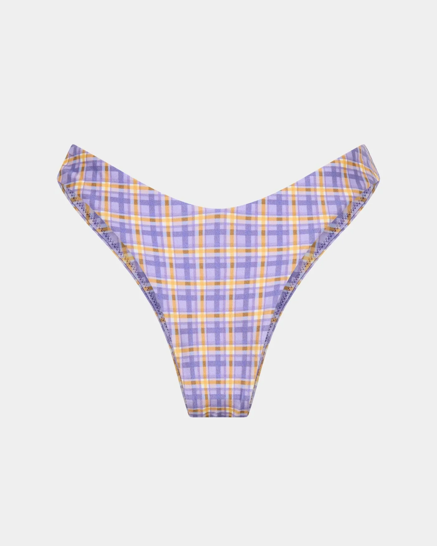 India Blurred Check Underwire Bikini Top Bikini Set