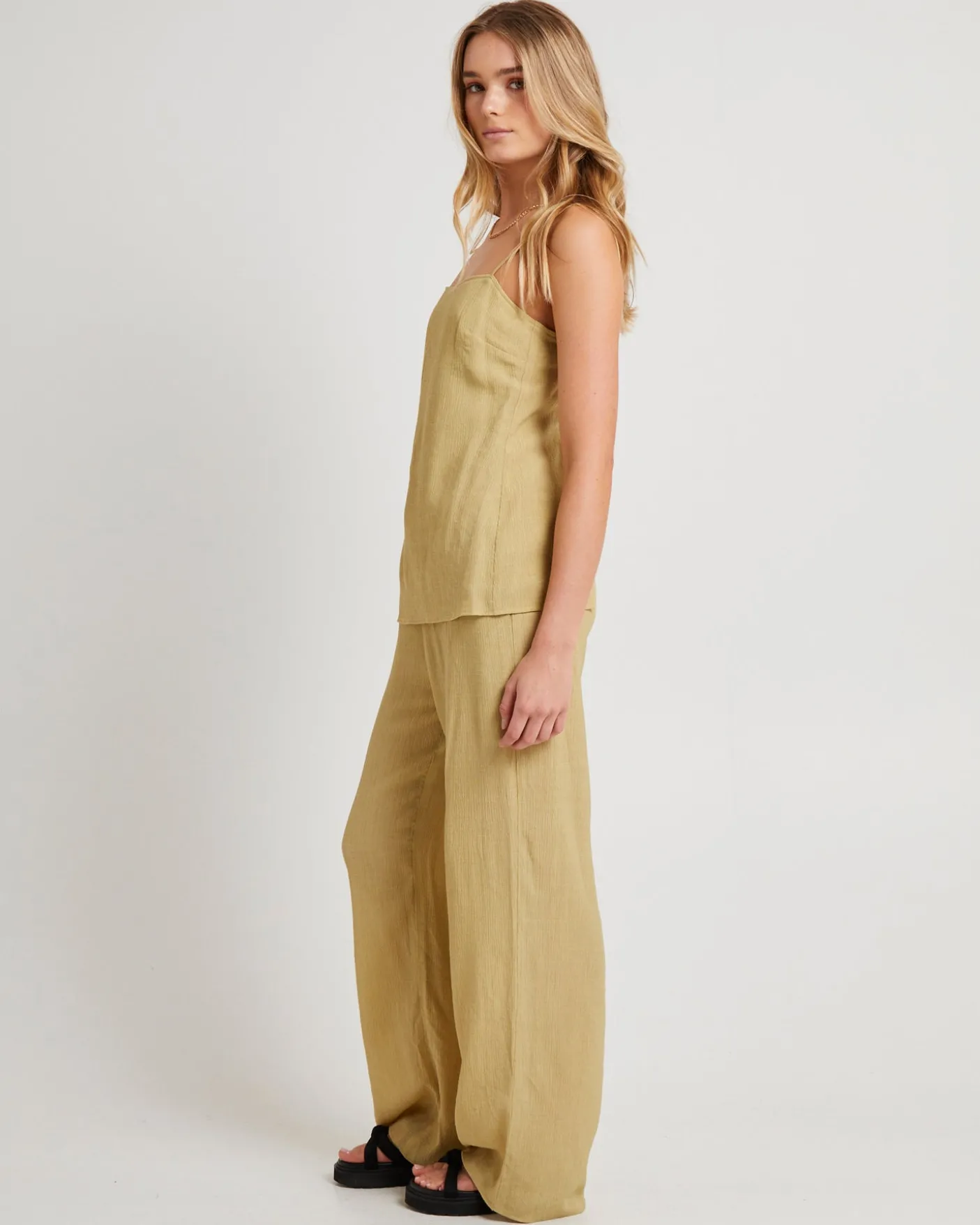 Indra Crinkle Tie Back Top