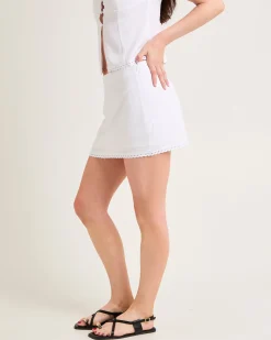 Janita Lace Trim Mini Skirt
