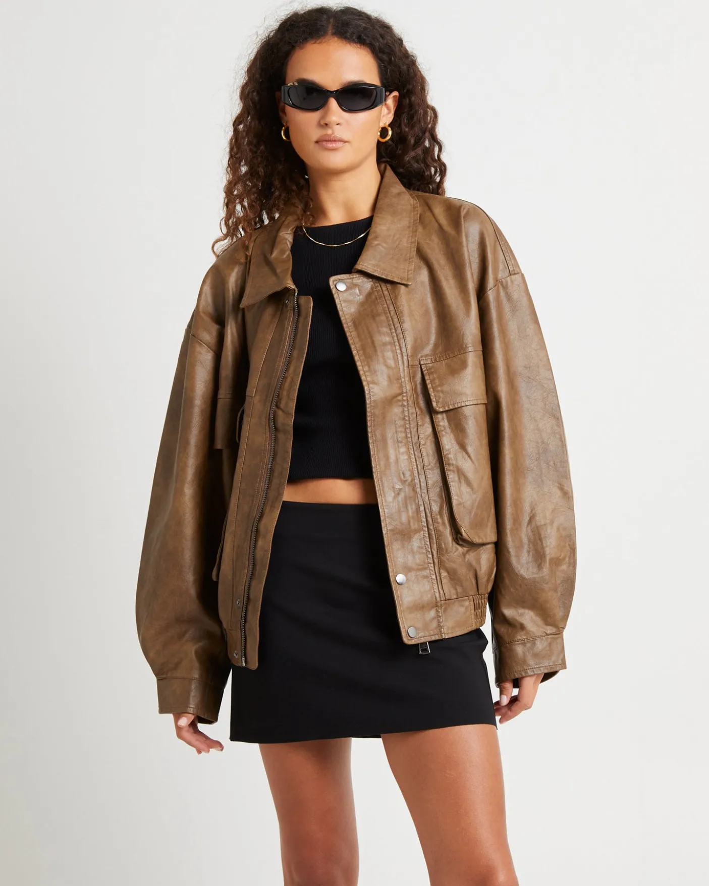 Jen Oversized Patch Pocket Jacket