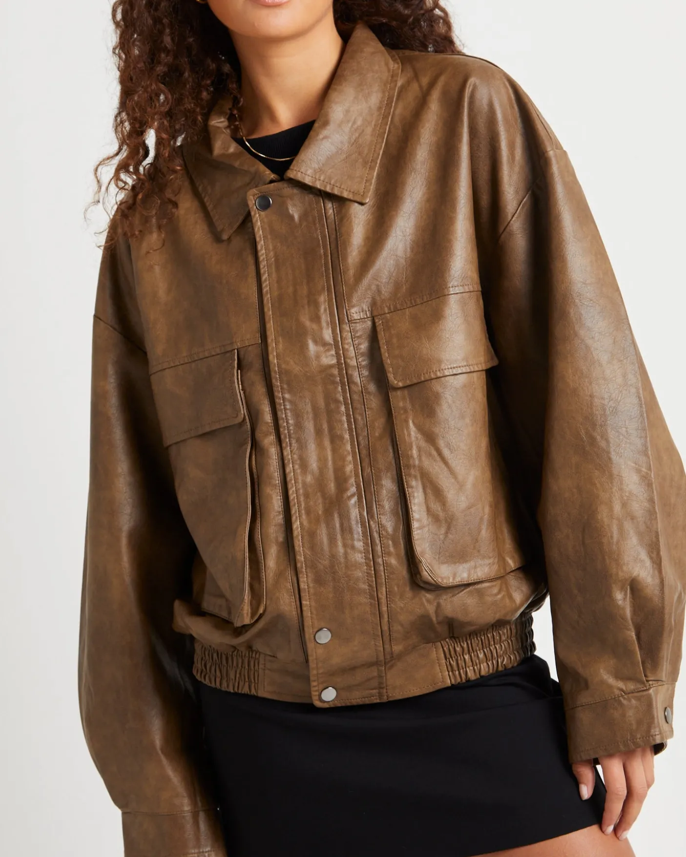 Jen Oversized Patch Pocket Jacket