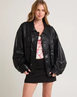 Jen Oversized Patch Pocket Jacket