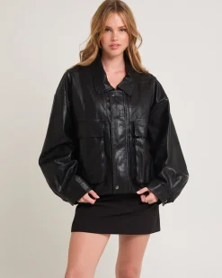 Jen Oversized Patch Pocket Jacket
