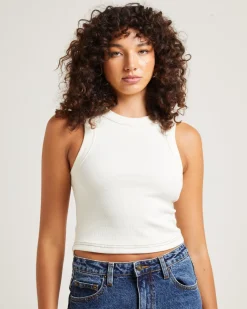 Jonesy Recut Singlet in Coconut