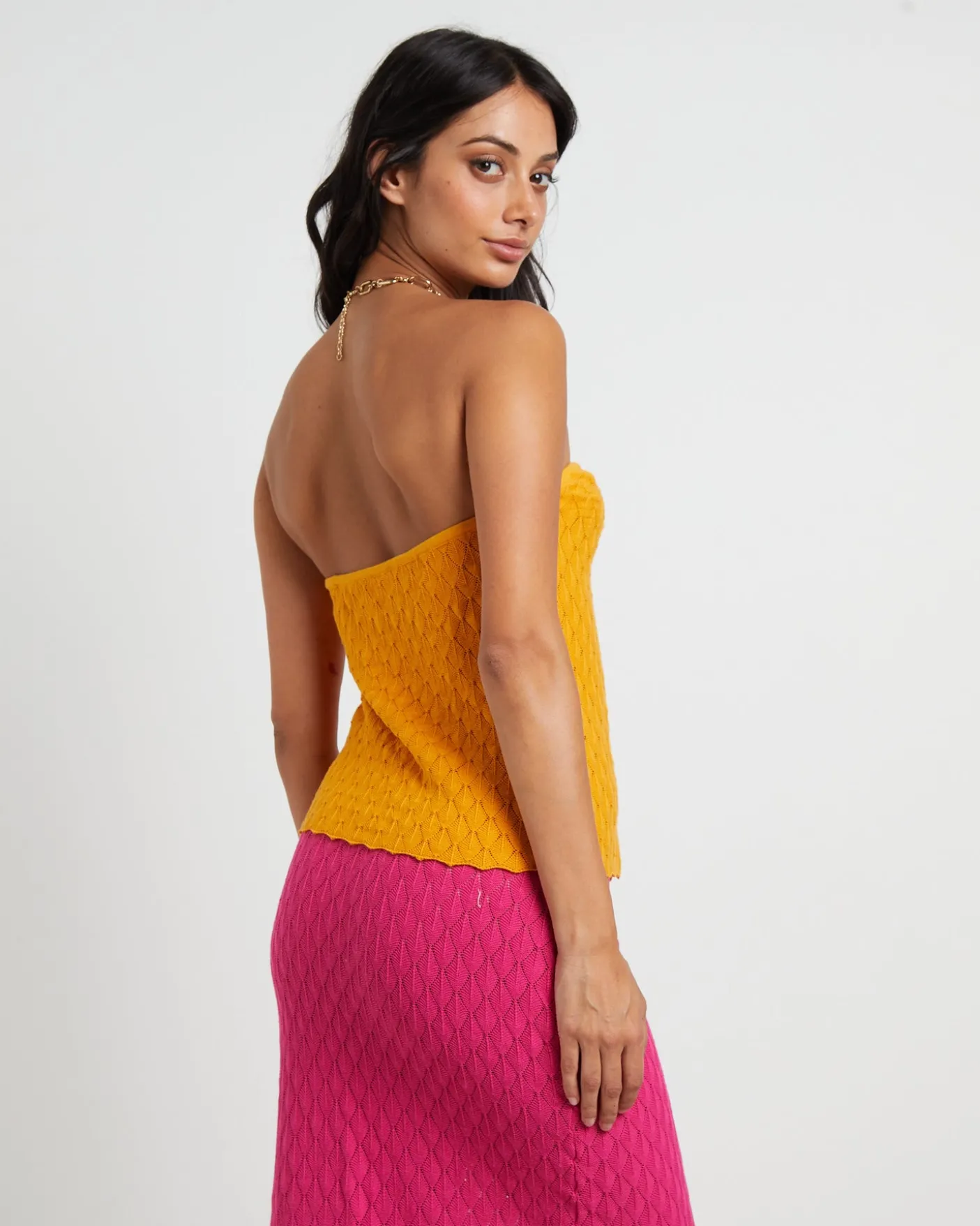 Josie Crochettie Front Top in Mango