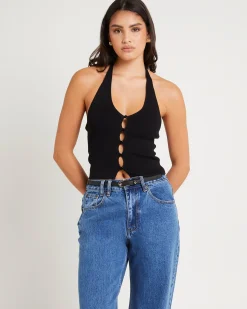 Kaia Keyhole Halter Top