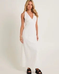 Kaia V Neck Midi Dress