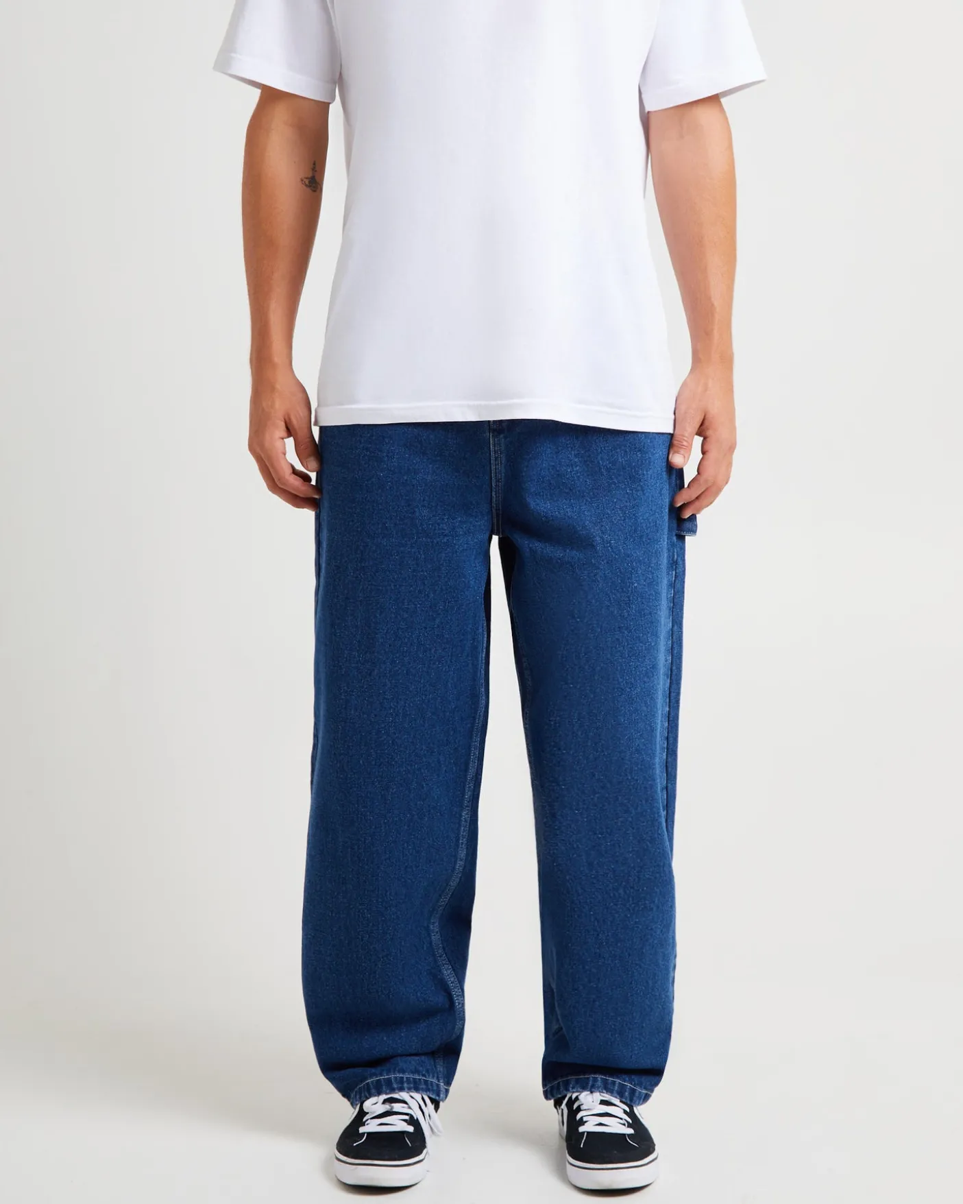 Kay Embroided Wide Leg Denim Pants