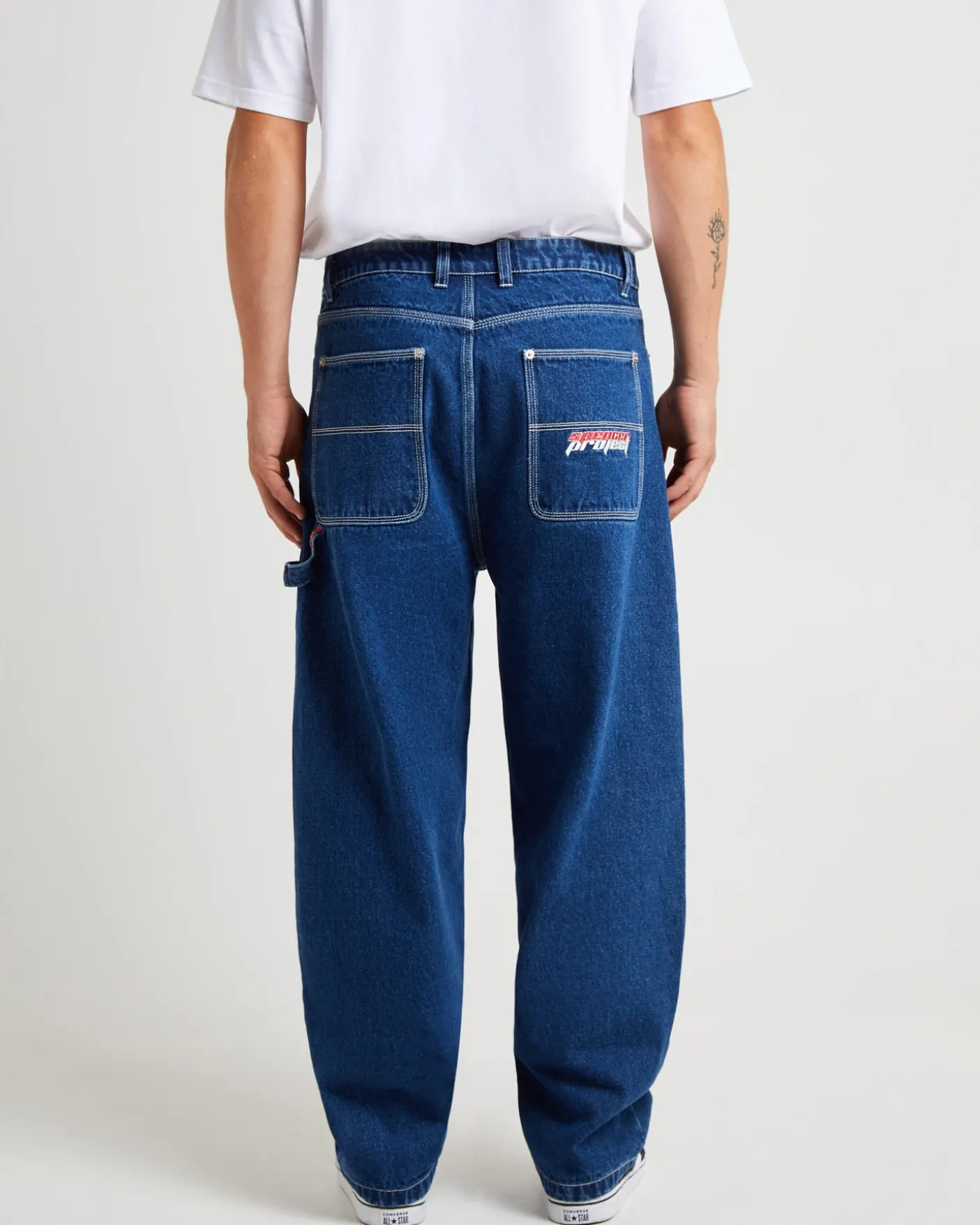 Kay Embroided Wide Leg Denim Pants