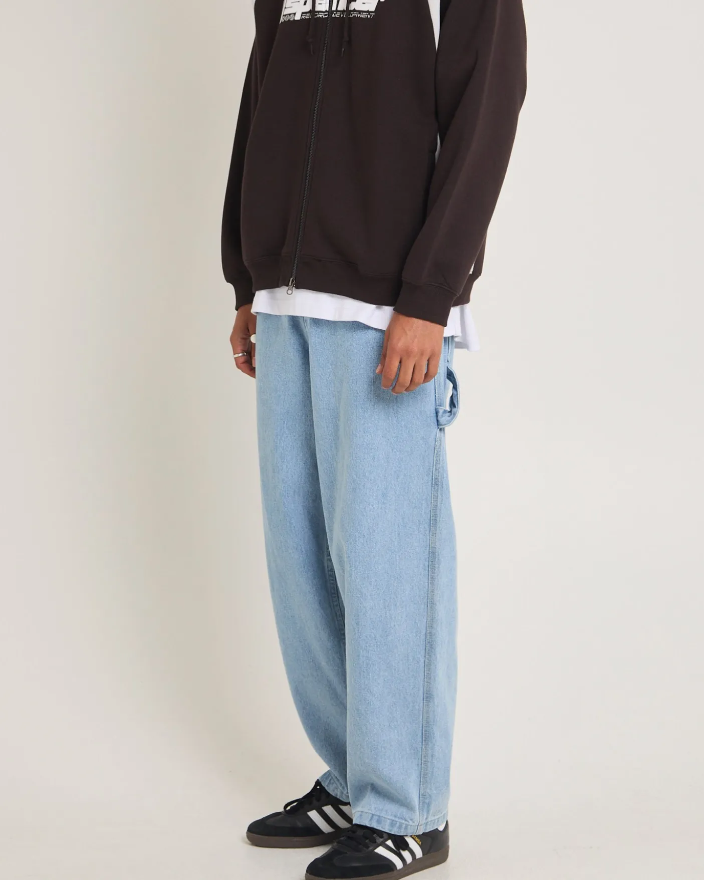 Kay Embroided Wide Leg Denim Pants