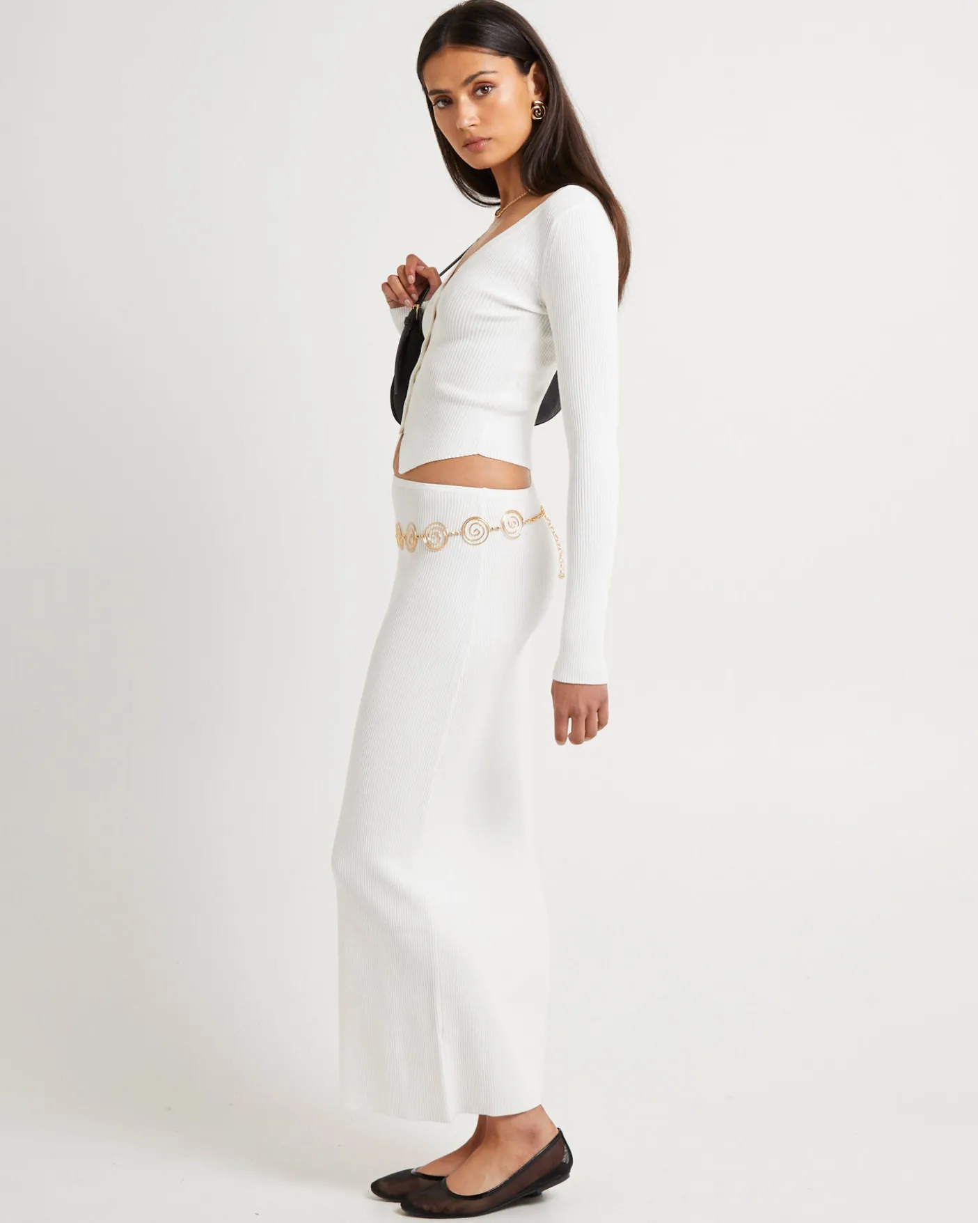 Kelse Knitted Button LS