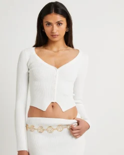 Kelse Knitted Button LS