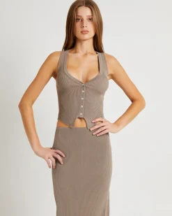 Kelse Knitted Button Vest