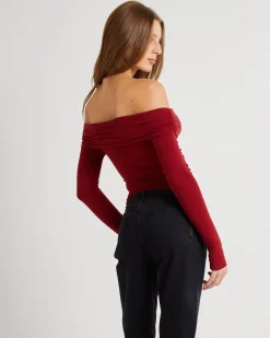 Kia Cold Shoulder Ruch Top