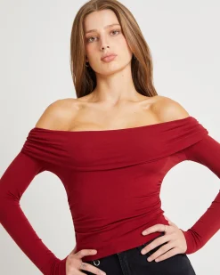 Kia Cold Shoulder Ruch Top