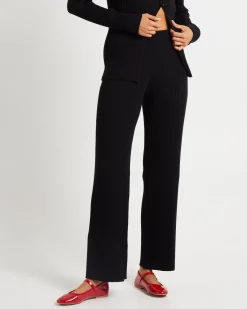 Kiah Knit Pants Black