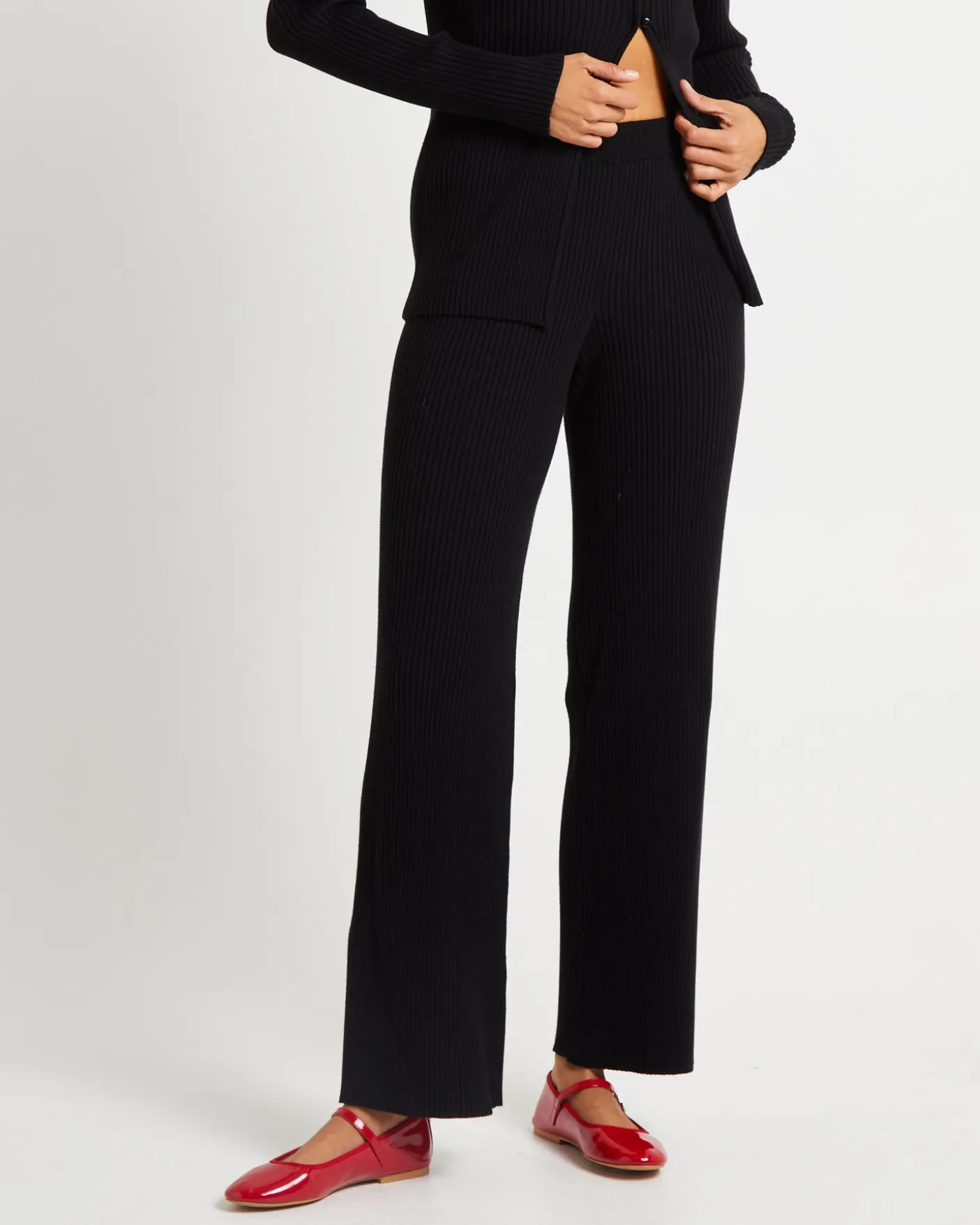 Kiah Knit Pants Black