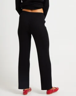 Kiah Knit Pants Black