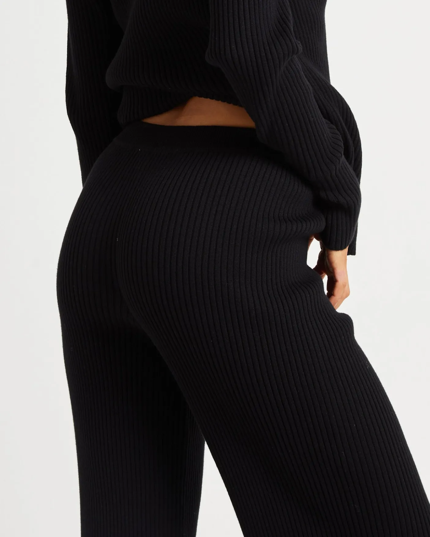 Kiah Knit Pants Black