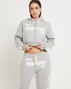 Koi Zip Through Graphic Hoodie