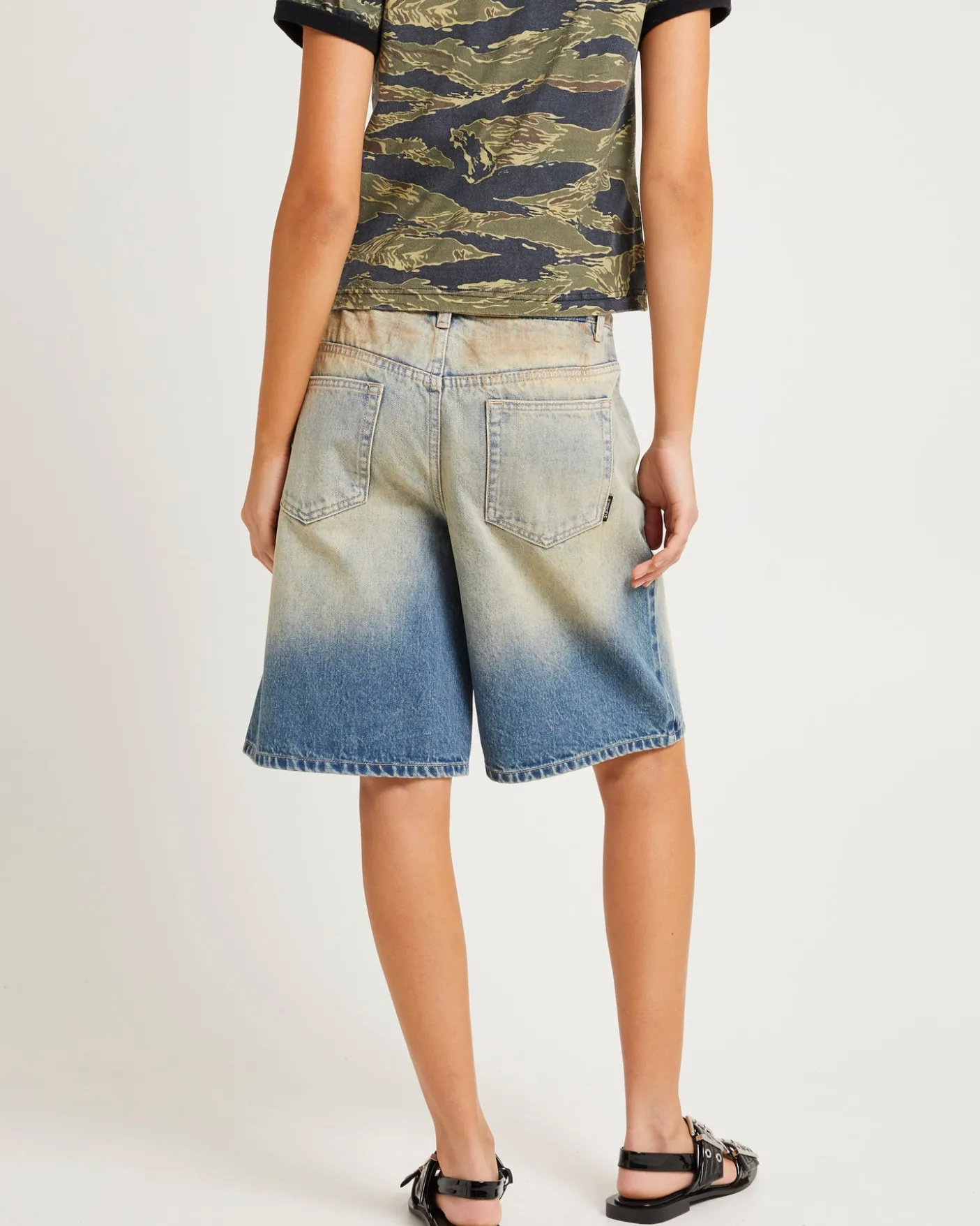 Kourtney Longline Denim Jorts