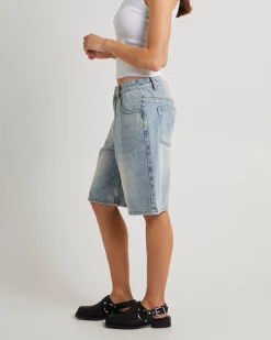 Kourtney Longline Denim Jorts
