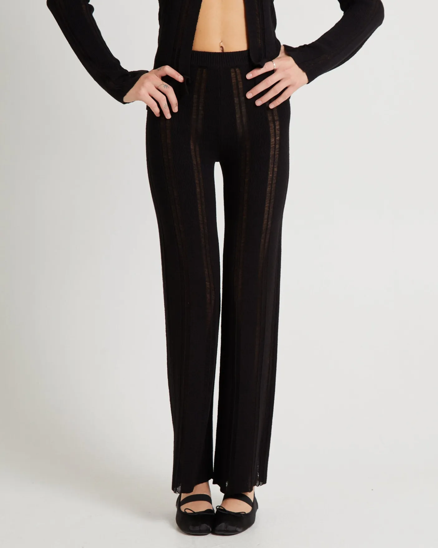 Ladder Knit Pants
