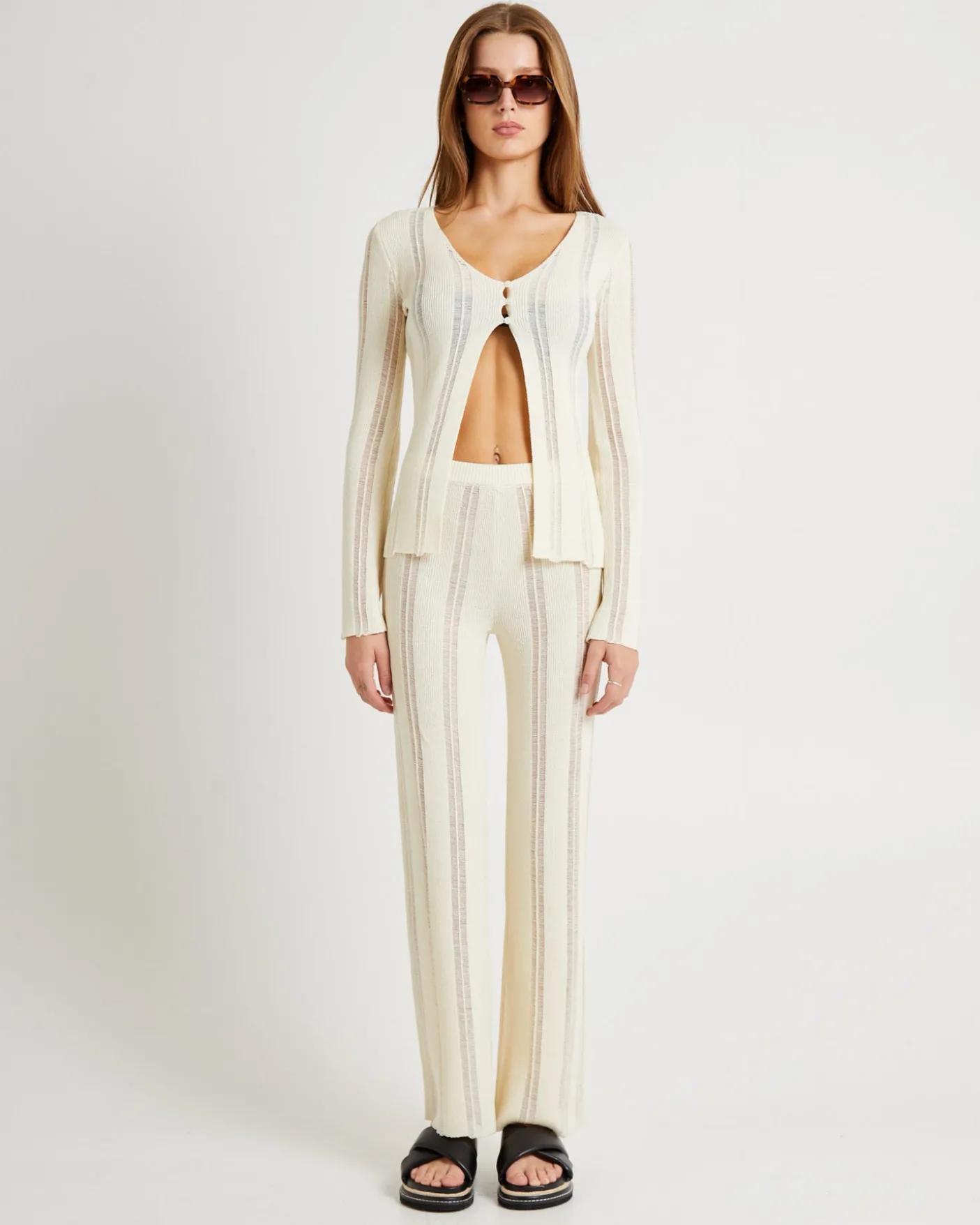 Ladder Knit Pants