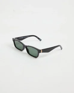 Le Sustain Plateaux Sunglasses in Black/Khaki Mono