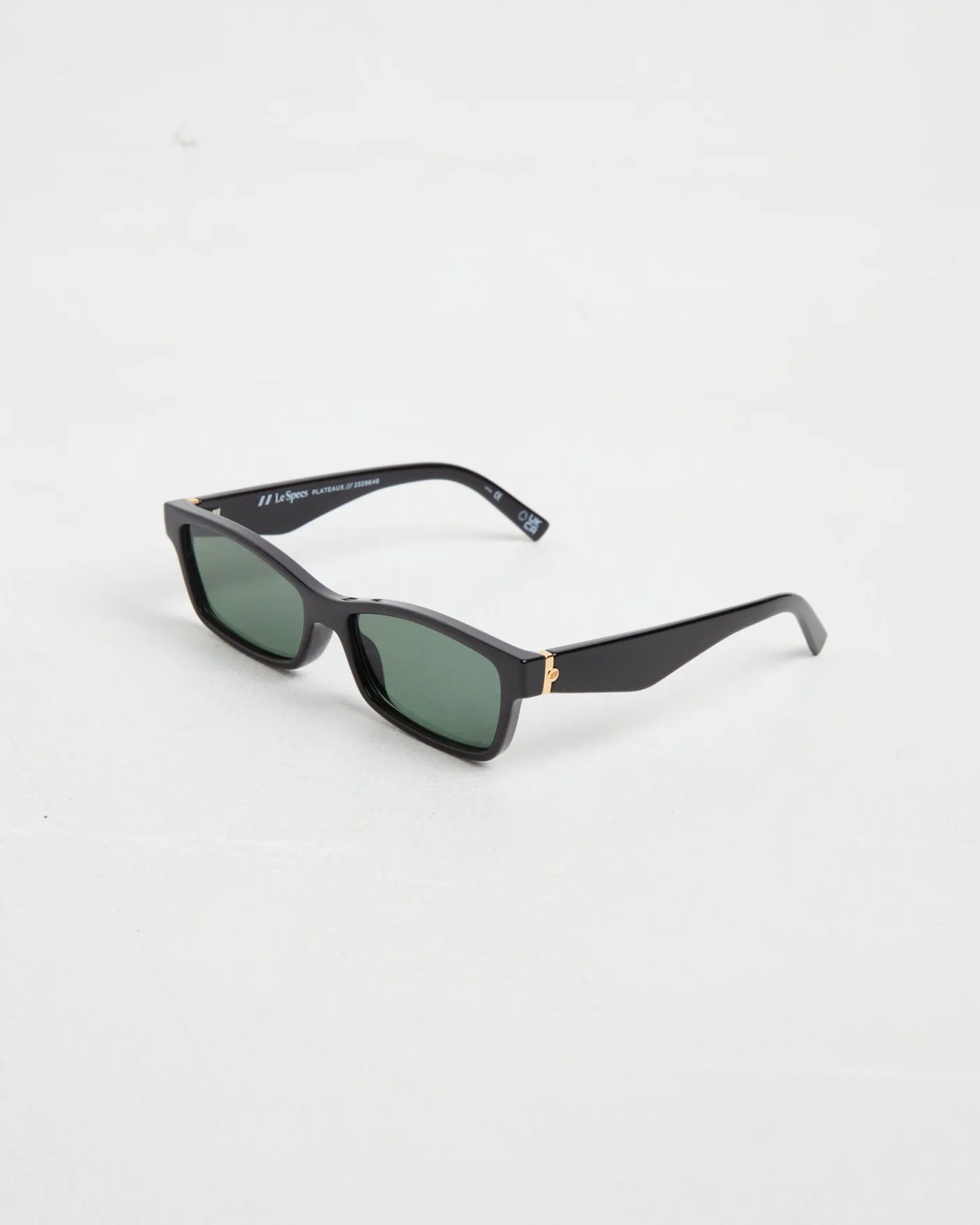 Le Sustain Plateaux Sunglasses in Black/Khaki Mono