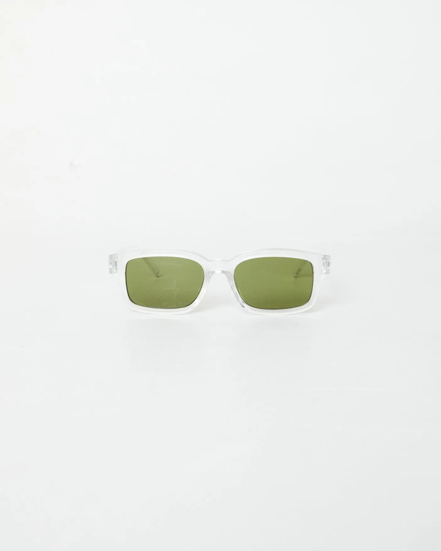 Le Sustain Recarmito Sunglasses in Crystal Clear Moss