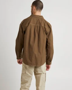 Lee Worker LS Shirt Brushed Brown