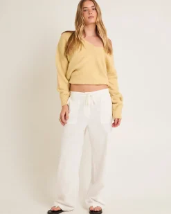Lenny Linen Patch Pocket Pants