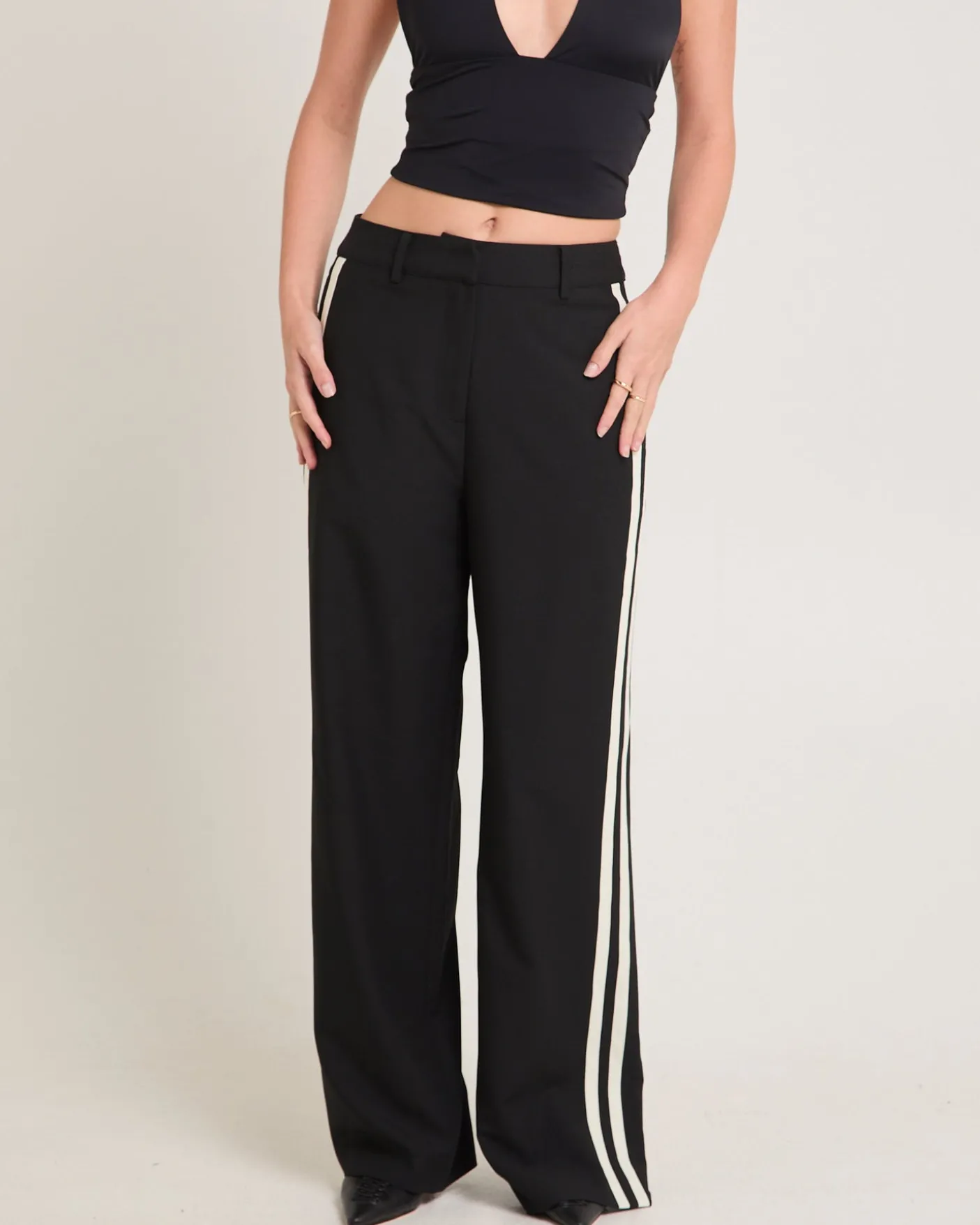 Leon Stripe Detail Suit Pants
