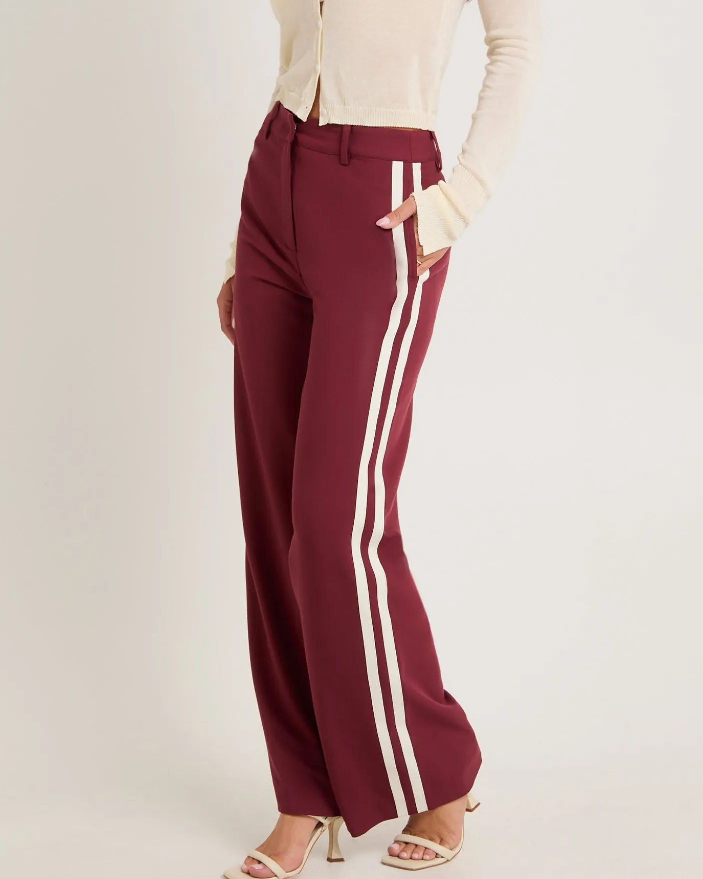 Leon Stripe Detail Suit Pants